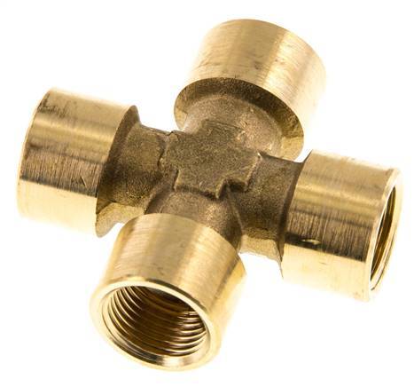 G 3/8'' Female Brass Cross 16 Bar