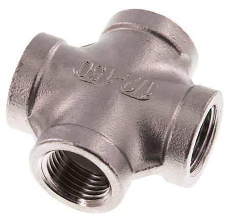 Rp 1/2'' Femelle Acier Inoxydable Croix 16 Bar