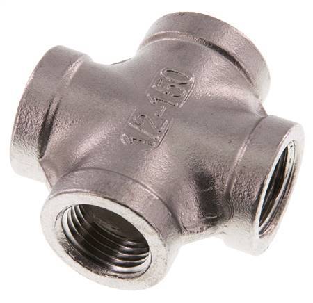 Rp 1/2'' Femelle Acier Inoxydable Croix 16 Bar