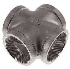 Rp 2 1/2'' Femelle Acier Inoxydable Croix 16 Bar