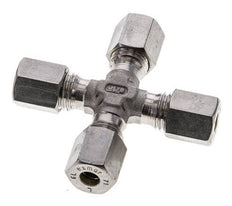 6L Stainless steel Cross Compression Fitting 315 Bar DIN 2353