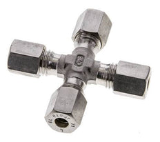 6L Stainless steel Cross Compression Fitting 315 Bar DIN 2353