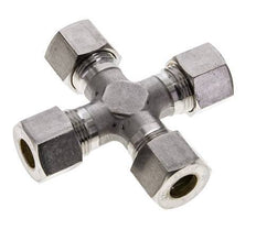 12S Stainless steel Cross Compression Fitting 630 Bar DIN 2353