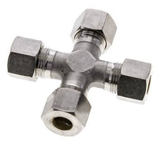 12S Stainless steel Cross Compression Fitting 630 Bar DIN 2353