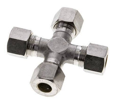 12S Stainless steel Cross Compression Fitting 630 Bar DIN 2353