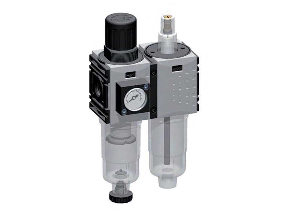 FRL 2-Part G1/4'' 800 l/min 0.5-8.0bar/7-116psi Auto (Closed Without Pressure) Polycarbonate Futura 0