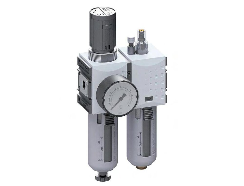 FRL 2-Part G1/4'' 1750 l/min 0.1-2.0bar/1-29psi Auto (Closed Without Pressure) Polycarbonate Futura 1