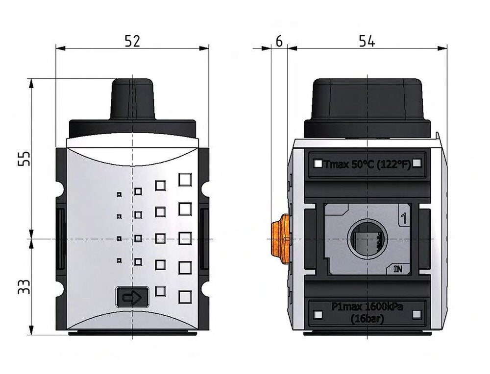 Vanne à bille 3/2 G3/8 1900 l/min Futura 1