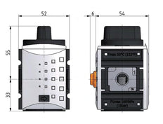 Vanne à bille 3/2 G3/8 1900 l/min Futura 1