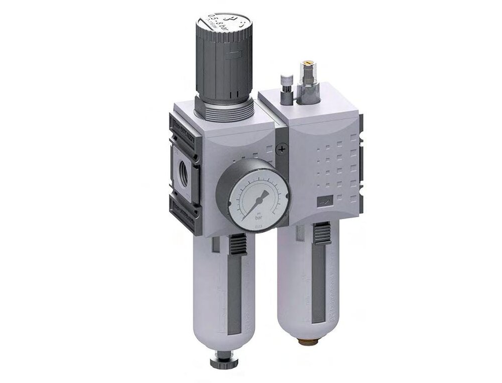 FRL 2 Parties G1/2'' 3500l/min 0.2-4.0bar/3-58psi Semi-Auto Polycarbonate Futura 2