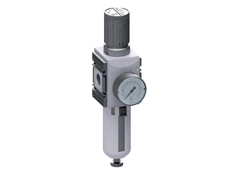 Filter-Regulator G3/8'' 4500 l/min 0.2-4.0bar/3-58psi Semi-Auto Metal Futura 2