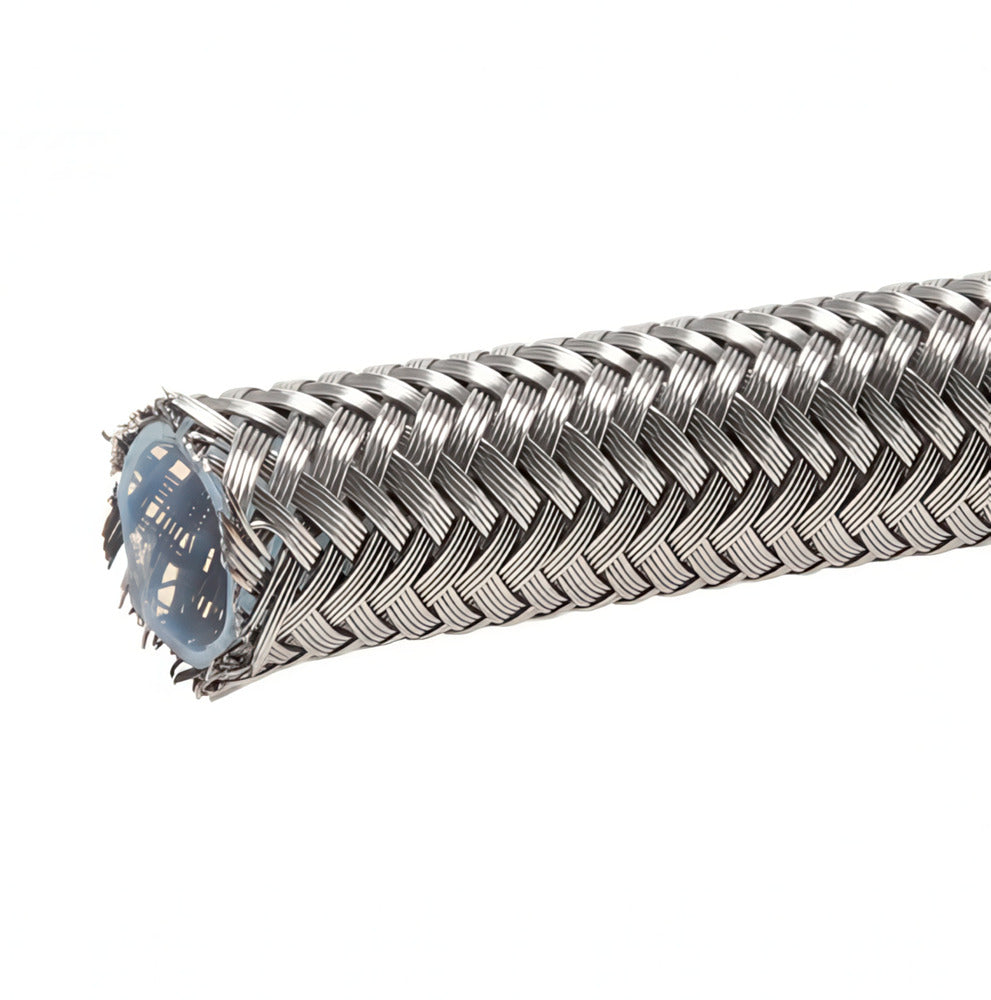 Teflon chemical resistant hose with steel braiding 19.3 mm (ID) 10 m
