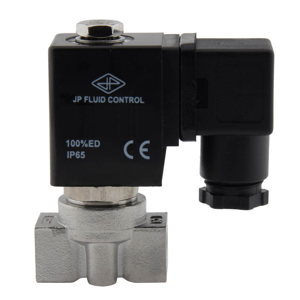 Electrovanne HP-DA 1/4'' haute pression acier inoxydable FKM 0-75bar 24V DC