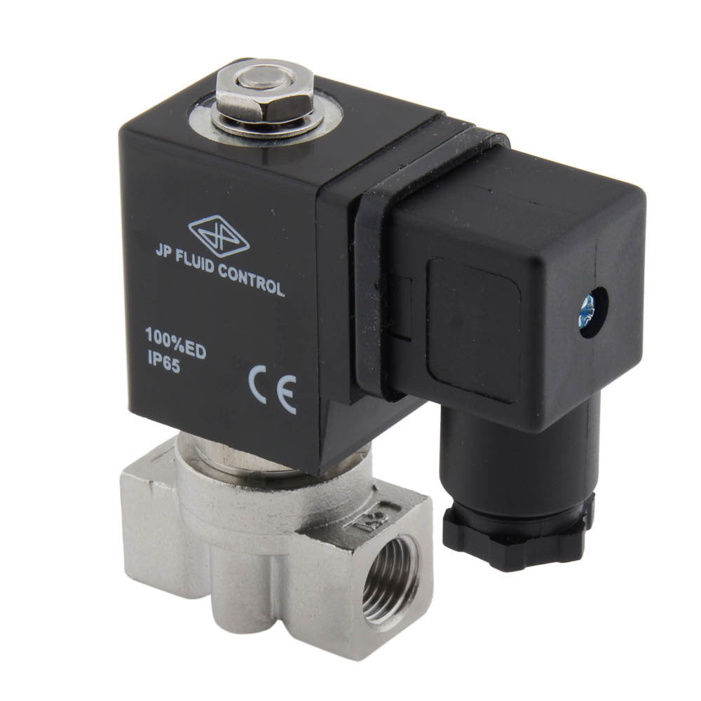 Solenoid Valve HP-DA 1/4'' Stainless Steel FKM 0-75bar 12V DC