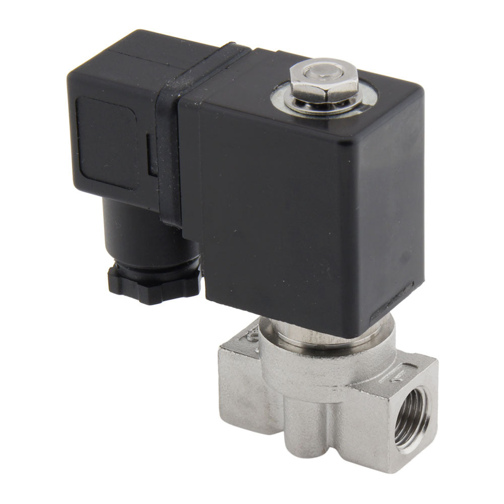Solenoid Valve HP-DA 1/4'' Stainless Steel FKM 0-75bar 12V DC