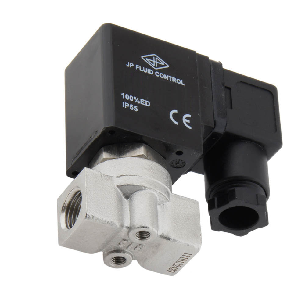 Electrovanne HP-DA 1/4'' haute pression acier inoxydable FKM 0-75bar 24V DC