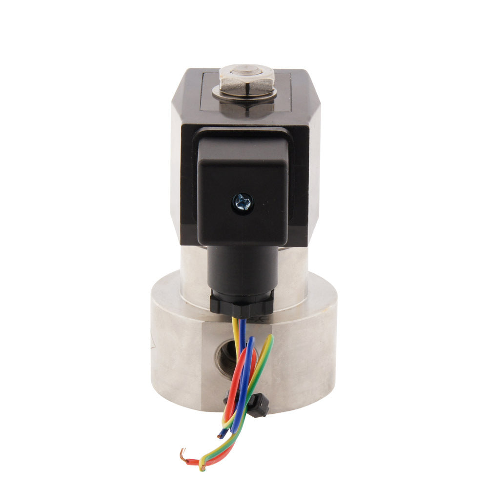 Electrovanne HP-IA 1/4'' haute pression acier inoxydable PTFE 0.5-70bar 24V DC