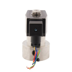Electrovanne HP-IA 1/4'' haute pression acier inoxydable PTFE 0.5-70bar 24V DC
