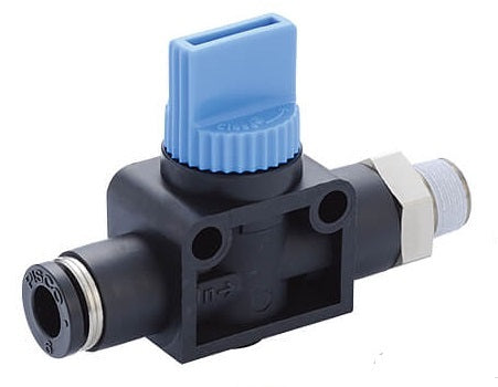 10mm - R1/4" 2-Way Shut-Off Hand Valve
