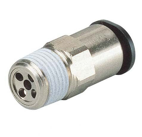 IN 8mm x OUT R1/8" Straight 1.8mm Orifice Meter-In Check Valve