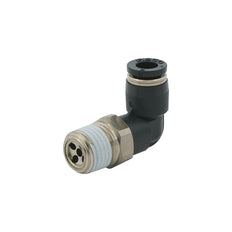 IN R1/4" x OUT 6mm Angled 1.7mm Orifice Meter-Out Check Valve