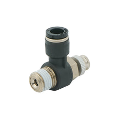 4mm - M5 Elbow Pneumatic Needle Valve