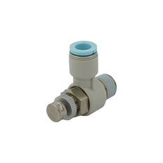 8mm - R3/8" Elbow Clean-Room Package Pneumatic Needle Valve