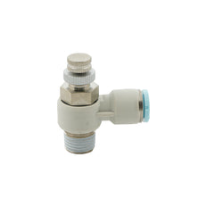8mm - R3/8" Elbow Clean-Room Package Pneumatic Needle Valve
