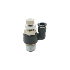 R3/8" - 3/8" Meter-Out Rotatable Flow Control Valve