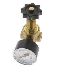 Reducteur de pression eau et air laiton G1/4'' 2.5 l/min 0.5-10 bar/7-145psi