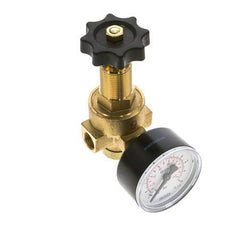 Water & Air Pressure Reducer Brass G1/4'' 2.5 l/min 0.5-6 bar/7-87psi