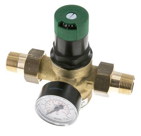 Réducteur De Pression De Filtre Laiton R3/4'' 52 L/Min 1.5-6 Bar/22-87Psi Eau Potable