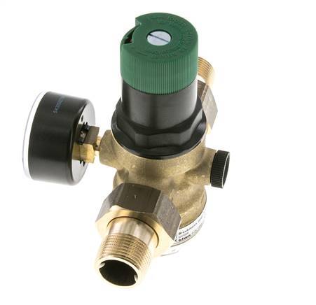Réducteur De Pression De Filtre Laiton R3/4'' 52 L/Min 1.5-6 Bar/22-87Psi Eau Potable