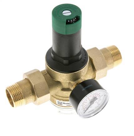 Réducteur De Pression De Filtre Laiton R1'' 97 L/Min 1.5-6 Bar/22-87Psi Eau Potable