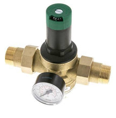 Réducteur De Pression De Filtre Laiton R1'' 97 L/Min 1.5-6 Bar/22-87Psi Eau Potable