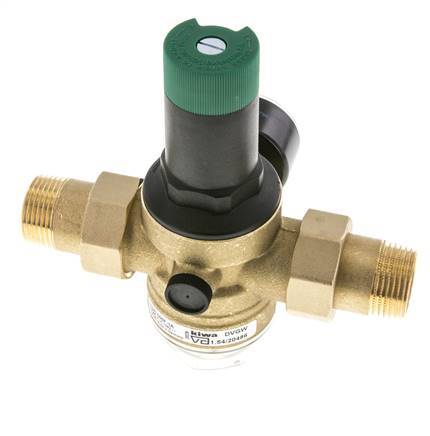 Réducteur De Pression De Filtre Laiton R1'' 97 L/Min 1.5-6 Bar/22-87Psi Eau Potable