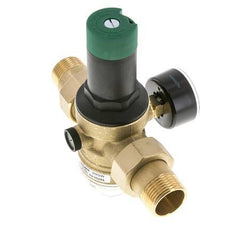 Réducteur De Pression De Filtre Laiton R1'' 97 L/Min 1.5-6 Bar/22-87Psi Eau Potable