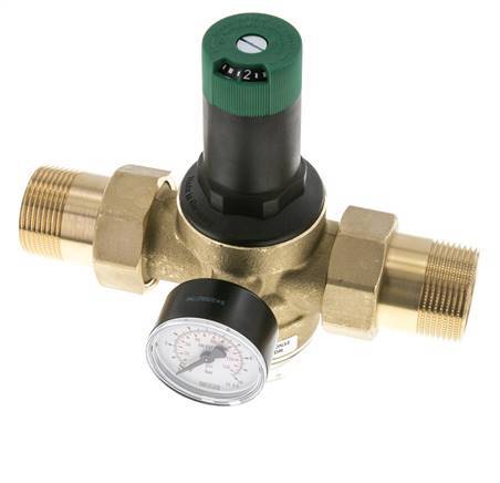 Réducteur De Pression De Filtre Laiton R1 1/4'' 99 L/Min 1.5-6 Bar/22-87Psi Eau Potable