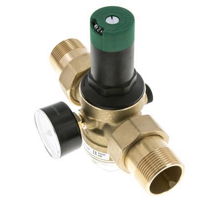 Réducteur De Pression De Filtre Laiton R1 1/4'' 99 L/Min 1.5-6 Bar/22-87Psi Eau Potable