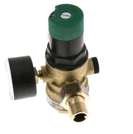 Réducteur De Pression De Filtre Laiton R1/2'' 40 L/Min 1.5-6 Bar/22-87Psi Eau Potable