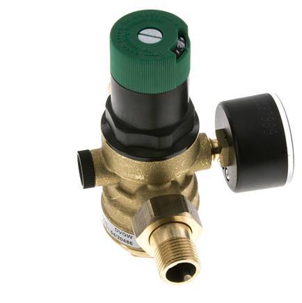 Réducteur De Pression De Filtre Laiton R1/2'' 40 L/Min 1.5-6 Bar/22-87Psi Eau Potable