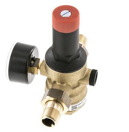 Filtre Réducteur de Pression Laiton R1/2'' 40 l/min 1.5-12 bar/22-174psi Eau Potable