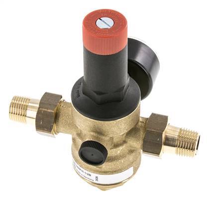 Filtre Réducteur de Pression Laiton R1/2'' 40 l/min 1.5-12 bar/22-174psi Eau Potable