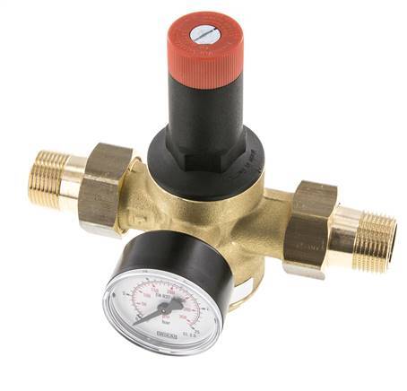 Filtre Réducteur de Pression Laiton R3/4'' 52 l/min 1.5-12 bar/22-174psi Eau Potable