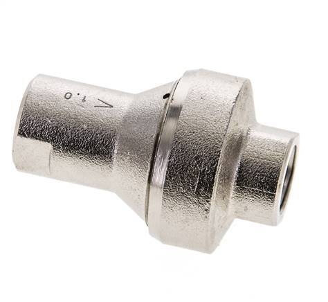 Réducteur de pression en ligne 1bar/14psi Laiton nickelé G1/4'' 10 l/min