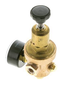 Réducteur de pression d'eau Bronze G1/4'' 8.3 l/min 1.5-8 bar/22-116psi