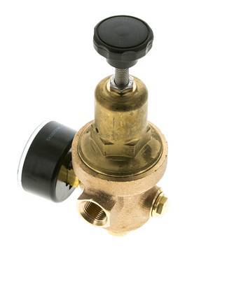 Réducteur de pression d'eau Bronze G3/8'' 10 l/min 1.5-8 bar/22-116psi