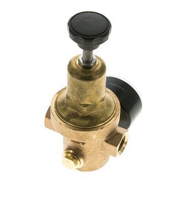 Réducteur de pression d'eau Bronze G3/8'' 10 l/min 1.5-8 bar/22-116psi