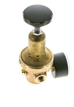 Réducteur de pression d'eau Bronze G1/4'' 8.3 l/min 0.2-2 bar/3-29psi