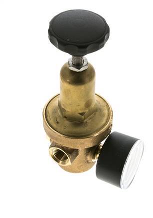 Réducteur de pression d'eau Bronze G3/8'' 10 l/min 0.2-2 bar/3-29psi